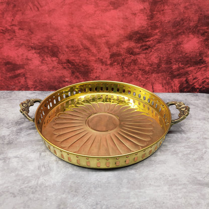 Brass Round Tray - SB26-c