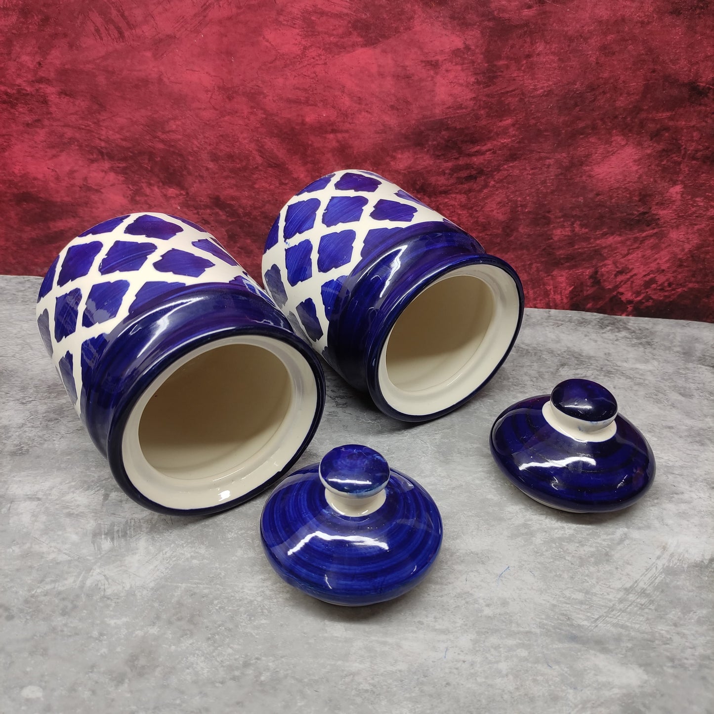 Ceramic Jar - Set of 2 Pcs- CJ2