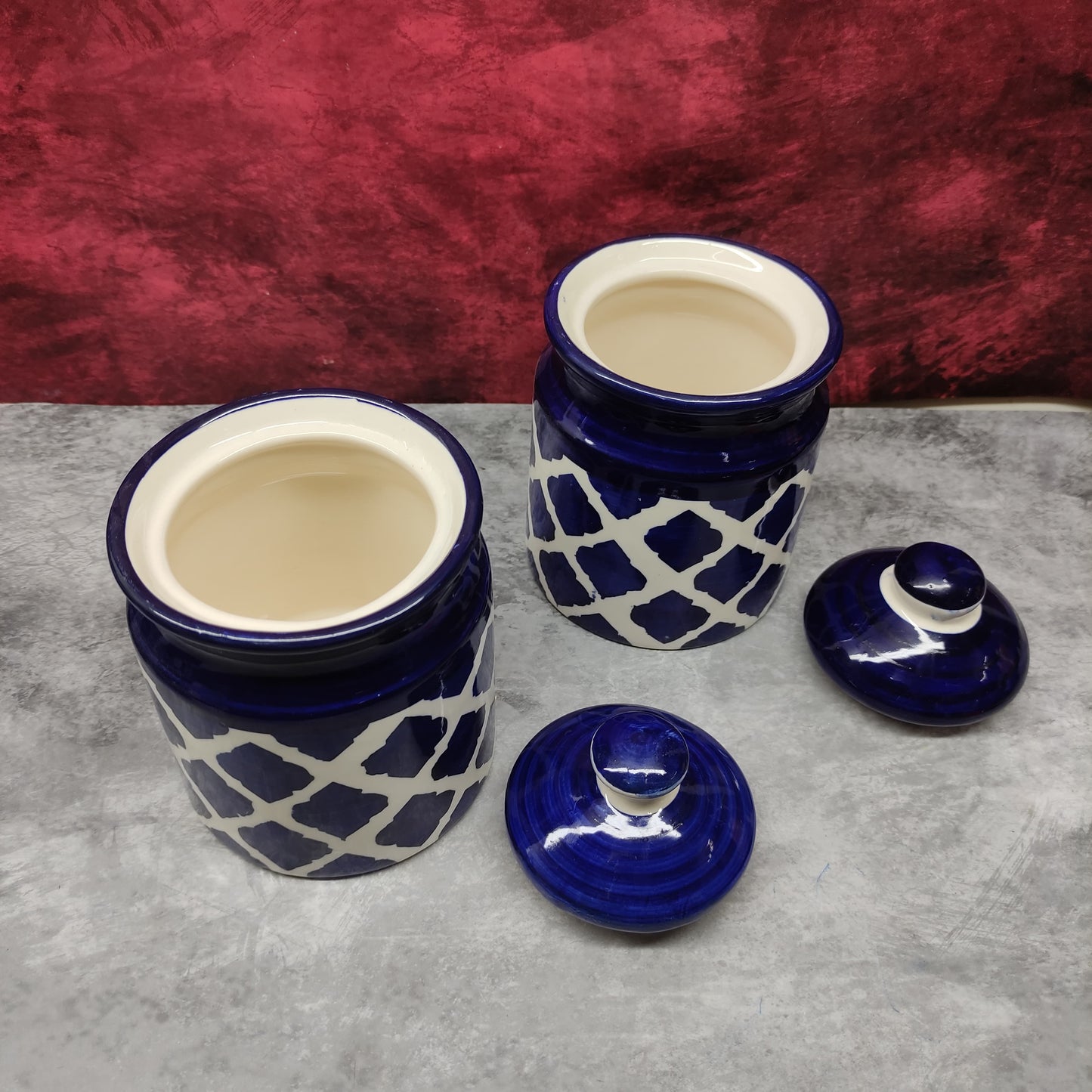 Ceramic Jar - Set of 2 Pcs- CJ2