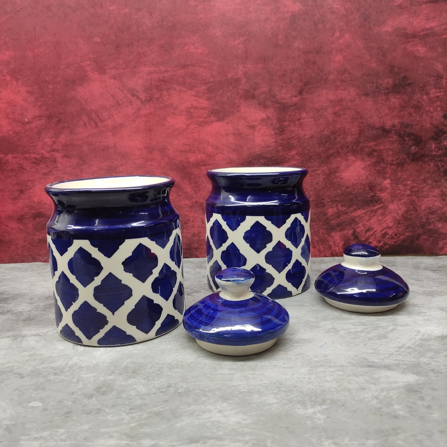 Ceramic Jar - Set of 2 Pcs- CJ2