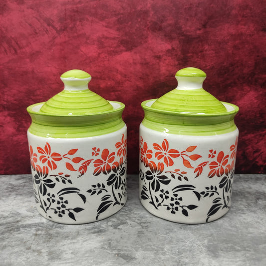 Ceramic Jar - Set of 2 Pcs- CJ6
