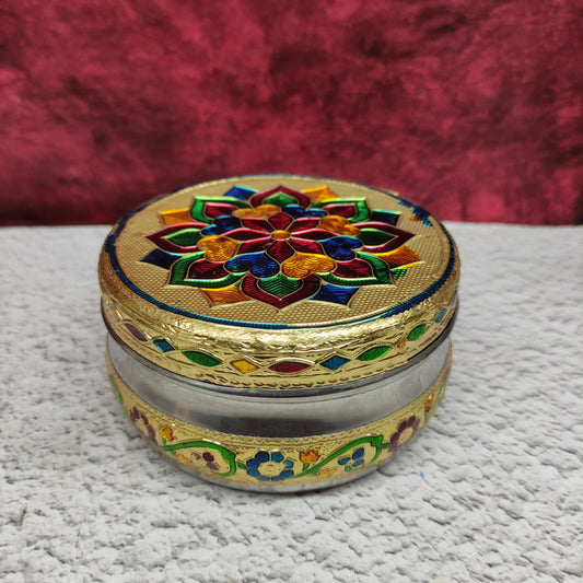 Meenakari Poori Box - MKB1