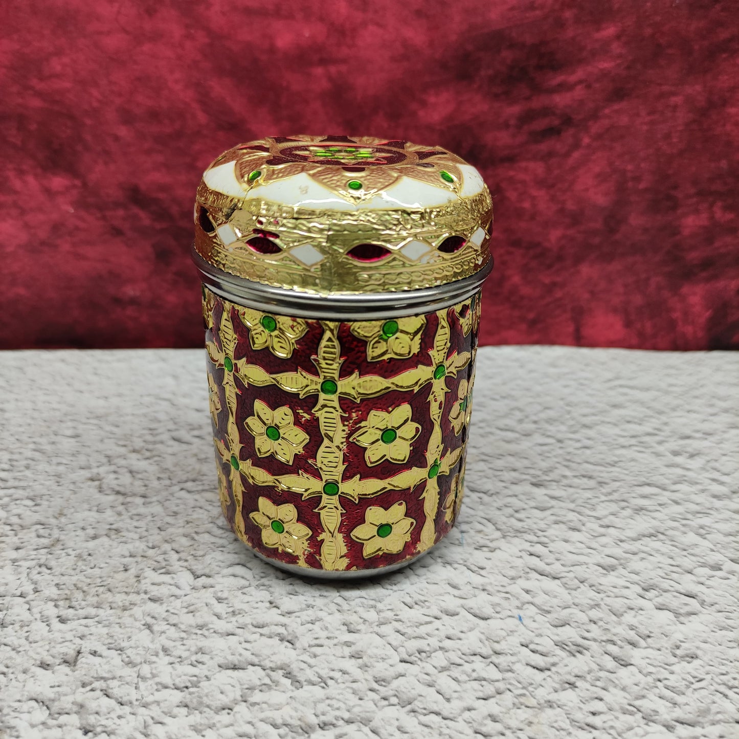 Meenakari Container - MKB3