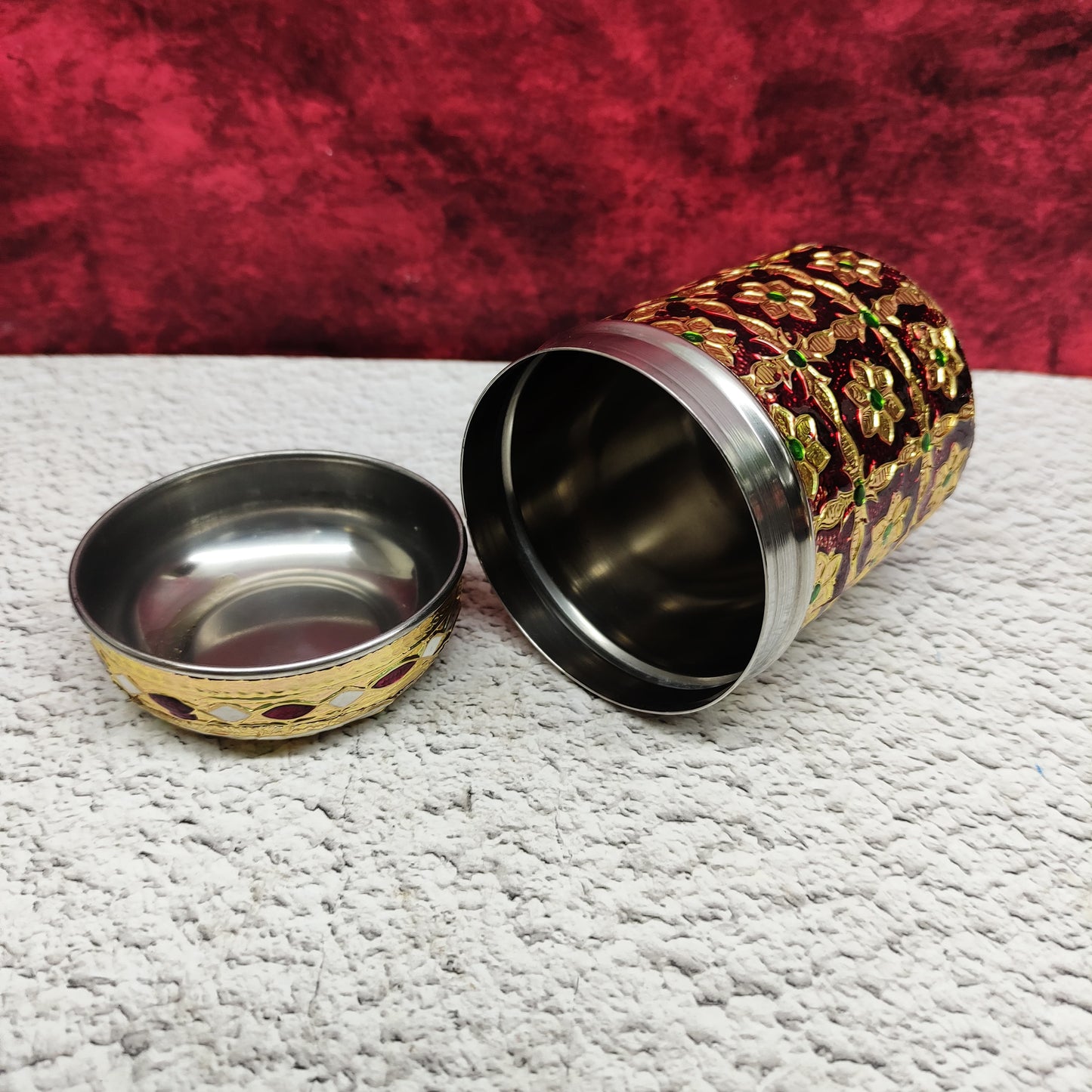Meenakari Container - MKB3