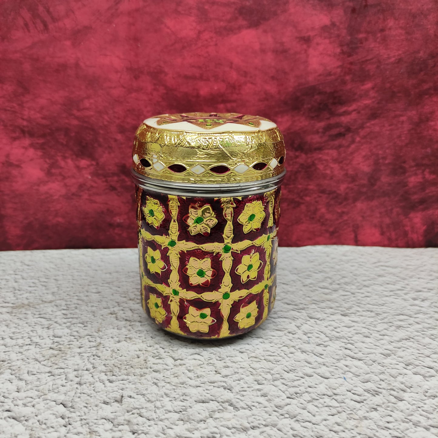 Meenakari Container - MKB4