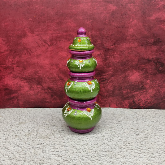 Handmade Clay Akshaya Kubera Pot | Kubera Pot Brings Prosperity, Good Luck, Financial Gains - KP20