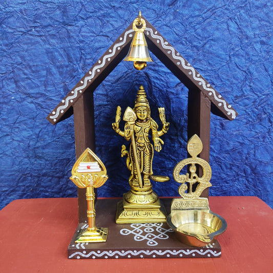House Shelf | Vilakku madam with Murugar Set - HS10