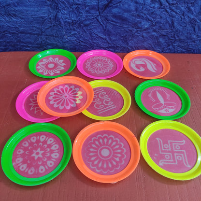 Rangoli Kolam Stencils - Set of 10 pcs - SSK4