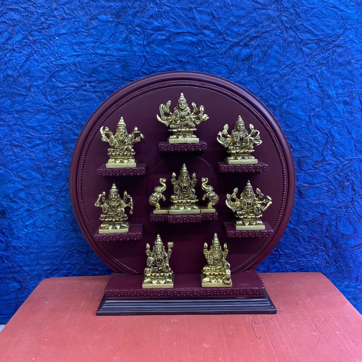 Ashtalakshmi Set with Wooden Handcrafted Decorative Stand - RJAS2