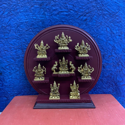 Ashtalakshmi Set with Wooden Handcrafted Decorative Stand - RJAS2