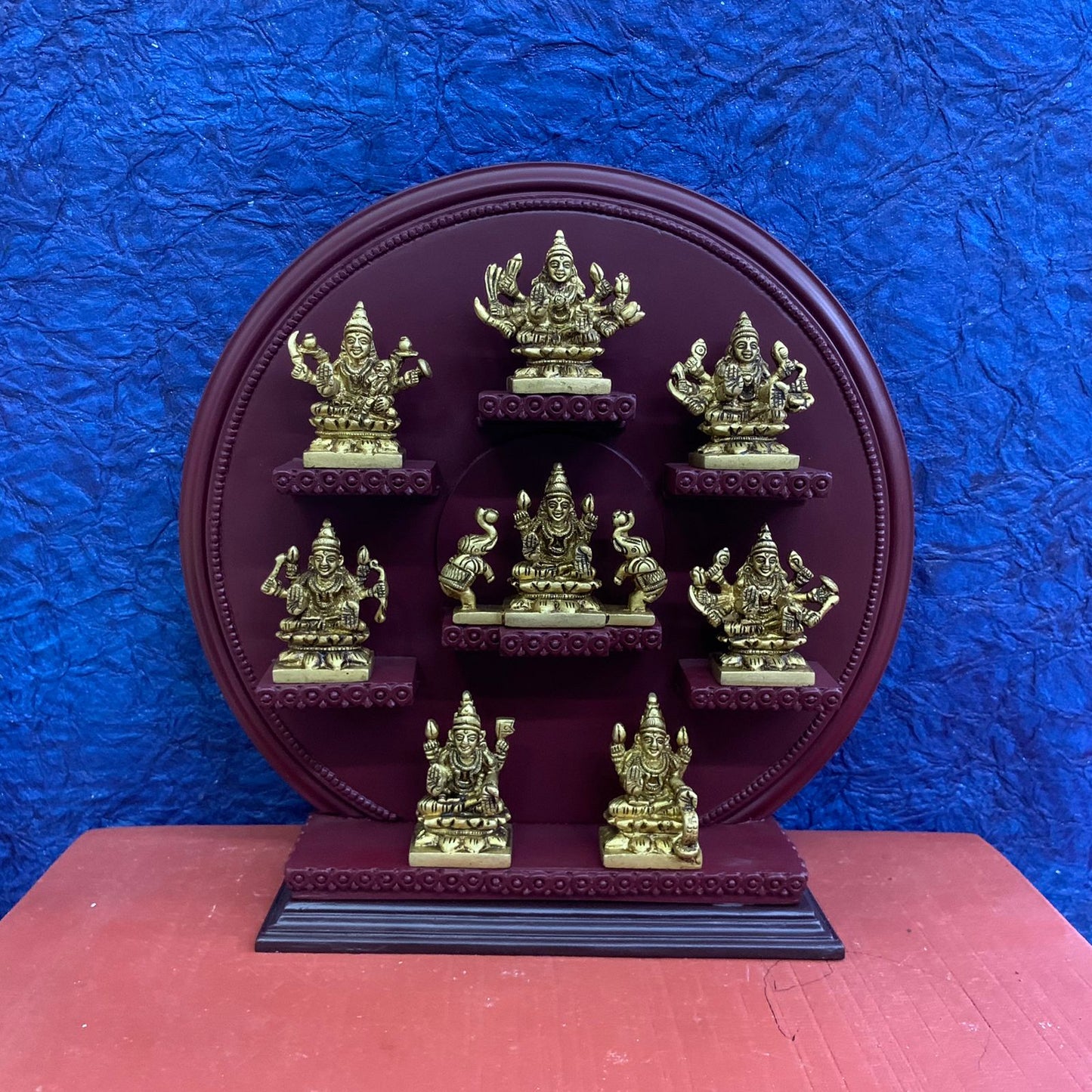 Ashtalakshmi Set with Wooden Handcrafted Decorative Stand - RJAS2