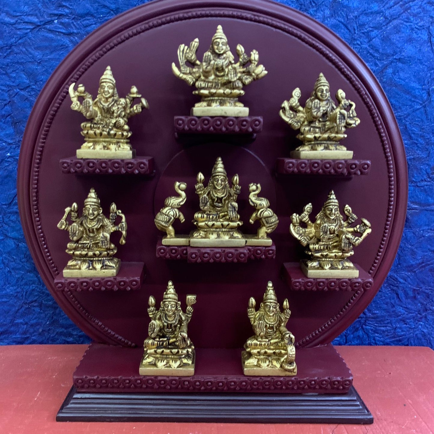 Ashtalakshmi Set with Wooden Handcrafted Decorative Stand - RJAS2