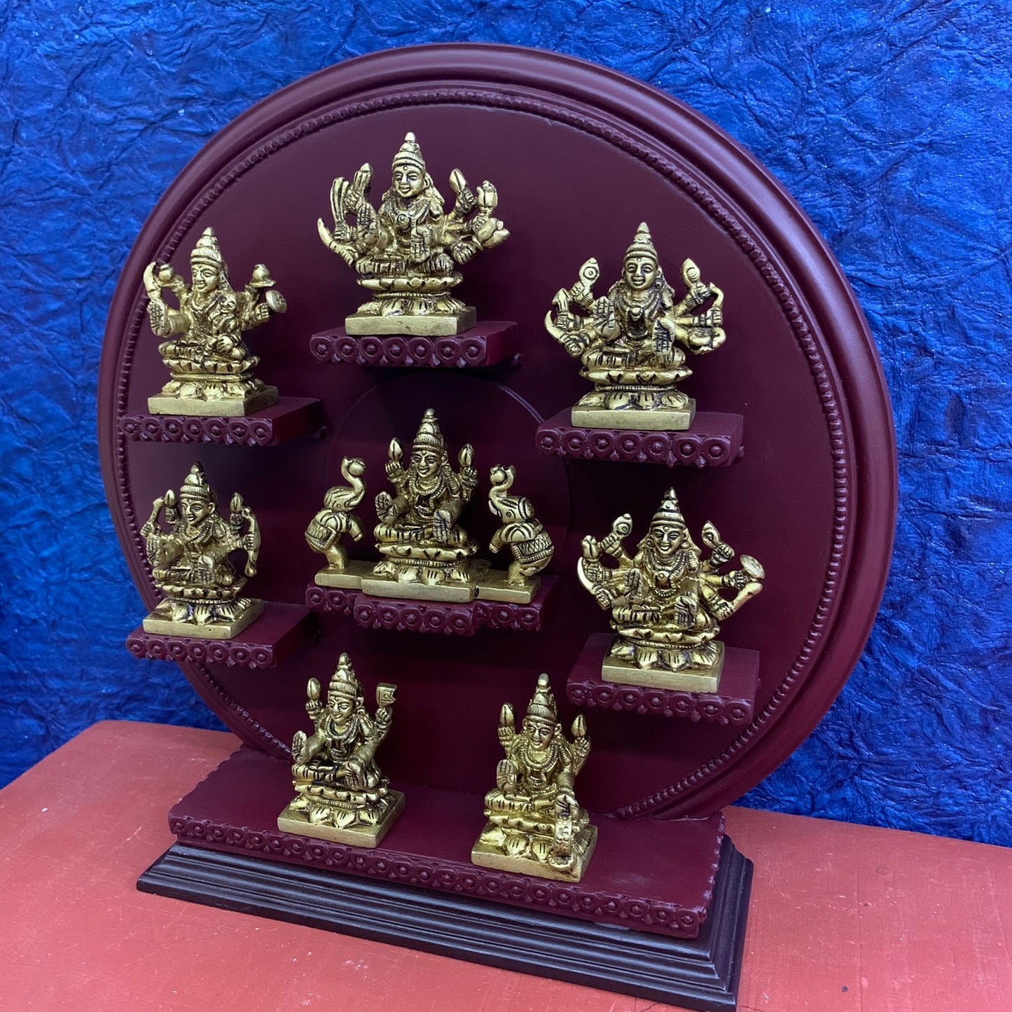 Ashtalakshmi Set with Wooden Handcrafted Decorative Stand - RJAS2