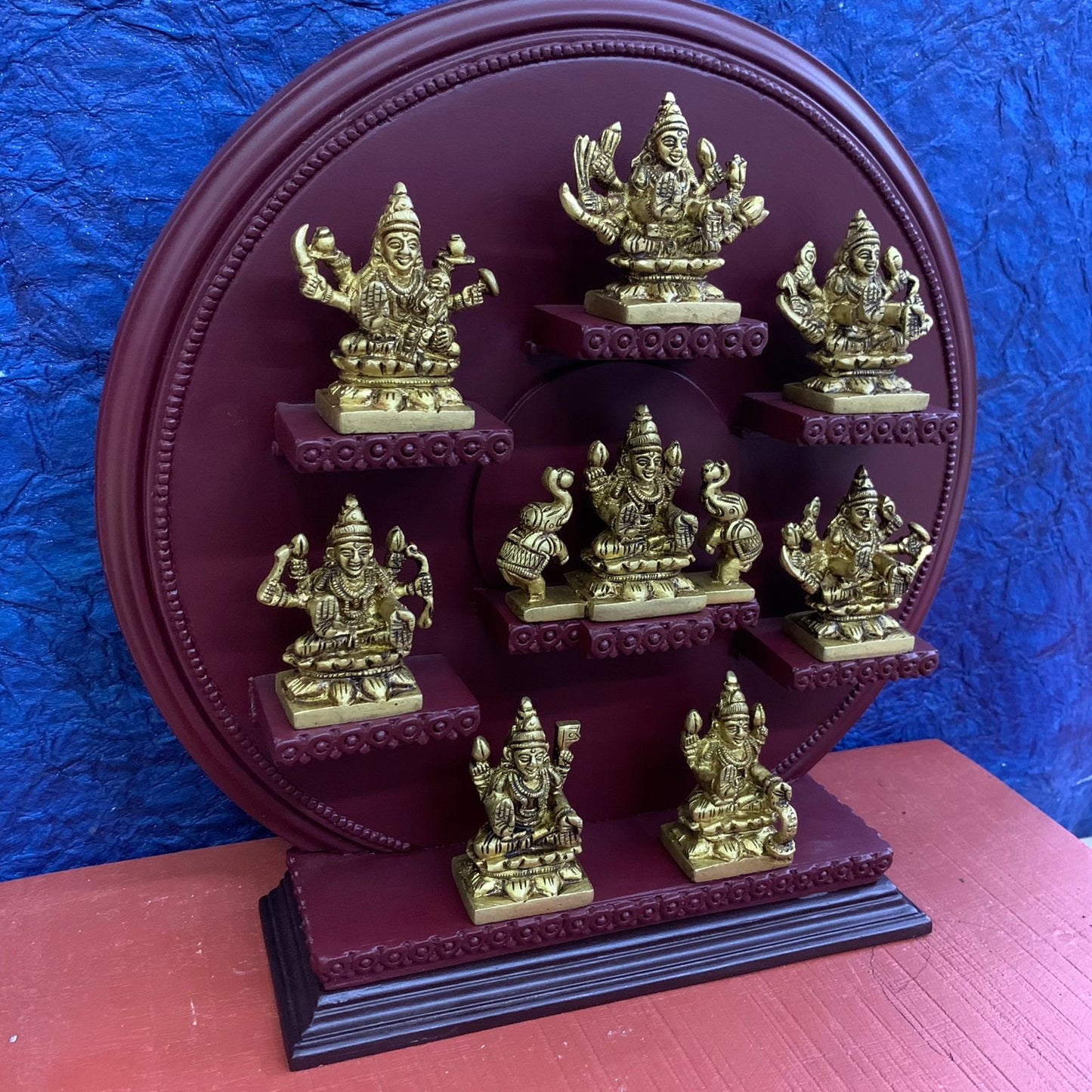 Ashtalakshmi Set with Wooden Handcrafted Decorative Stand - RJAS2