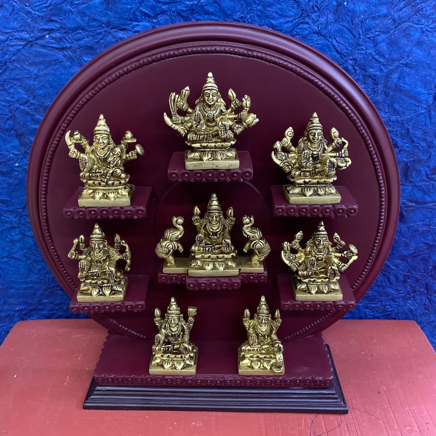 Ashtalakshmi Set with Wooden Handcrafted Decorative Stand - RJAS2