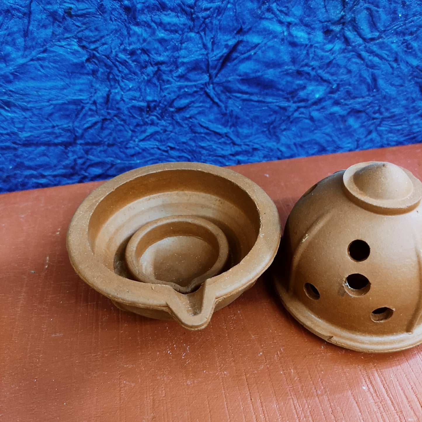 Clay Anaya vilakku - Agal Vilakku with Lid - Diya - CAL1