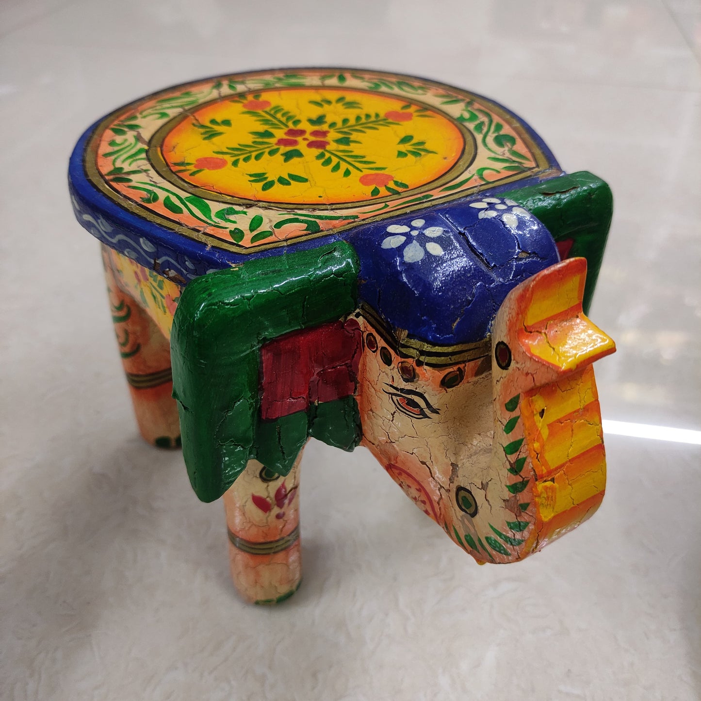 Handcrafted Wooden Elephant Stand - ES11