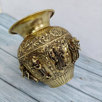 Brass Ashtalakshmi Kalasam | Ashtalakshmi Kodam | Ashtalakshmi Lota - AL2