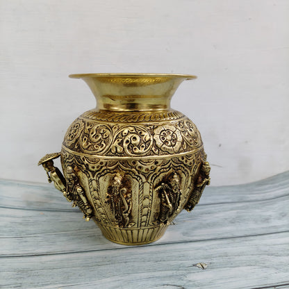 Brass Ashtalakshmi Kalasam | Ashtalakshmi Kodam | Ashtalakshmi Lota - AL2