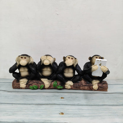 4 Wise Monkeys Show Piece - MM1