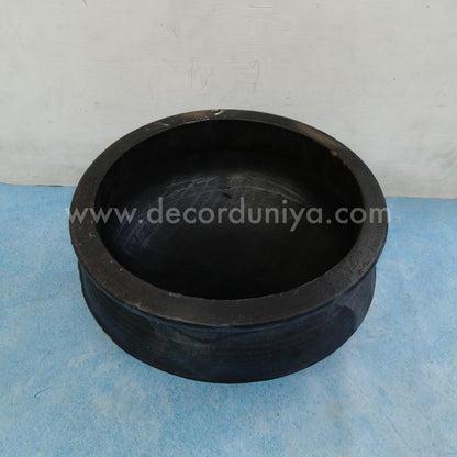 Black Clay Pot | Kadai Model - B011