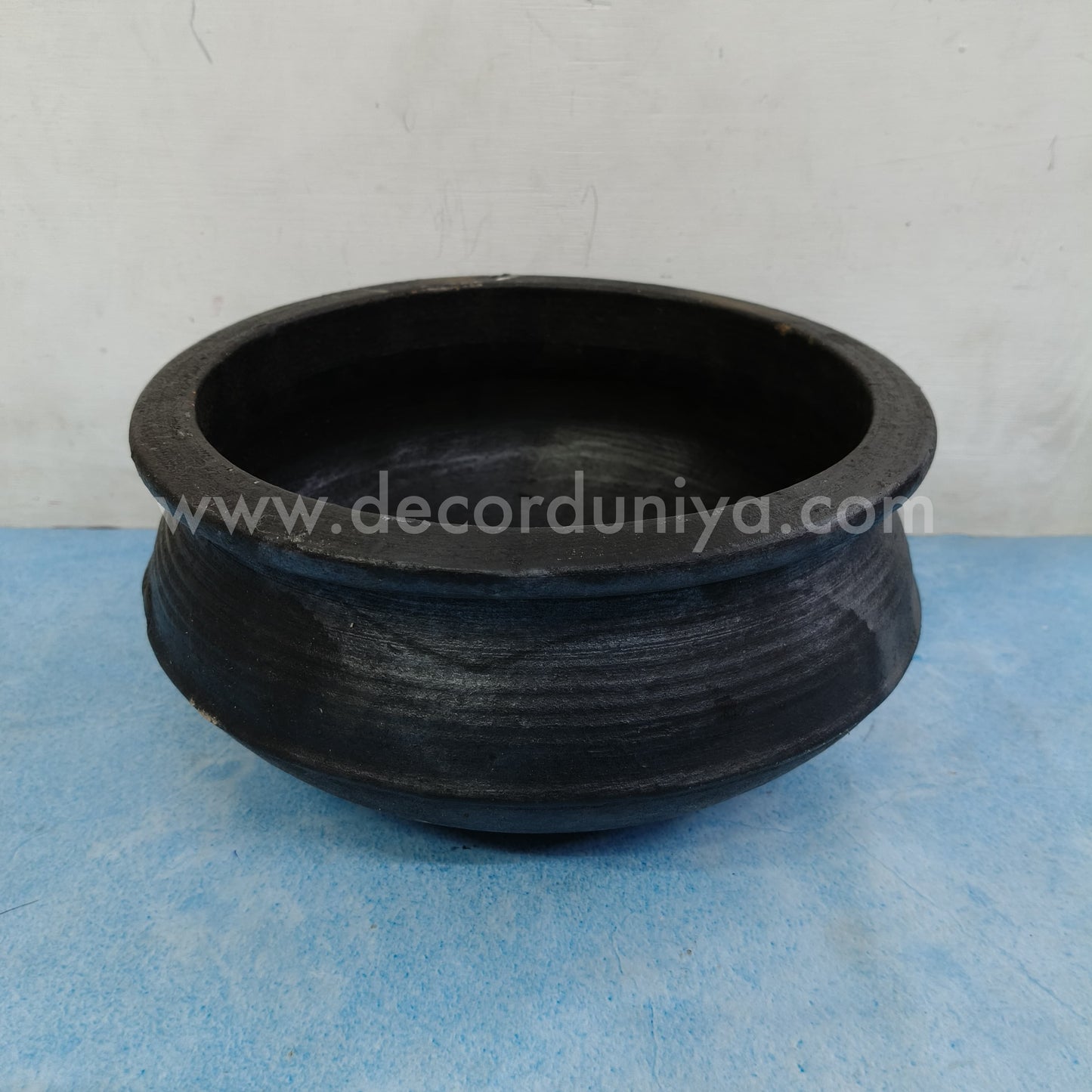 Black Clay Pot | Kadai Model - B011