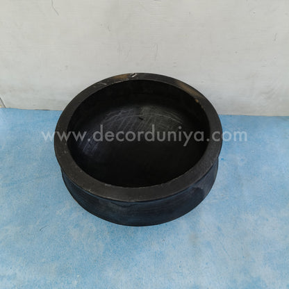 Black Clay Pot | Kadai Model - B011