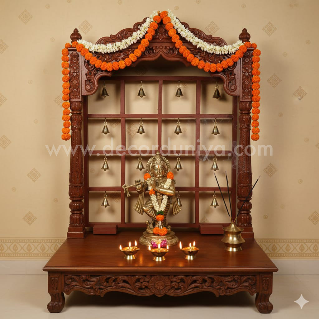 Pooja Backdrop Stand | Standalone Backdrop - BFS06