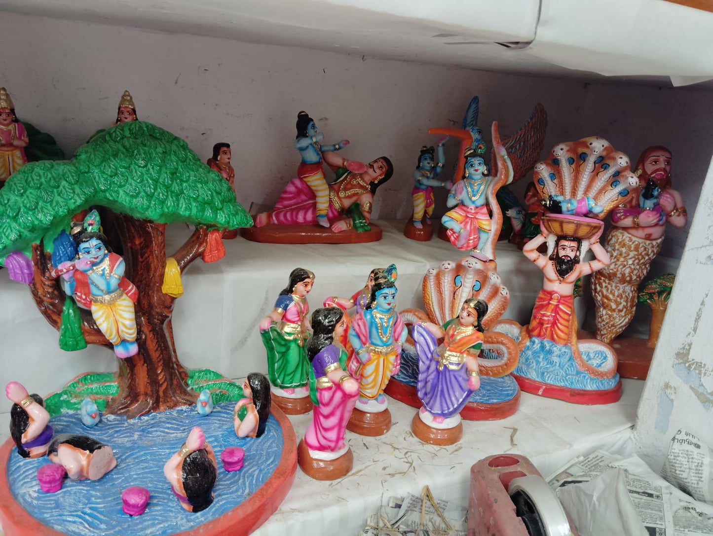 Krishna Leela Full Set - 12 Scenes | Decor Duniya Golu Doll | Navaratri Golu Dolls - TK712
