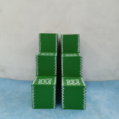 3 Step Diya Stand - Vilakku Padi - DS21