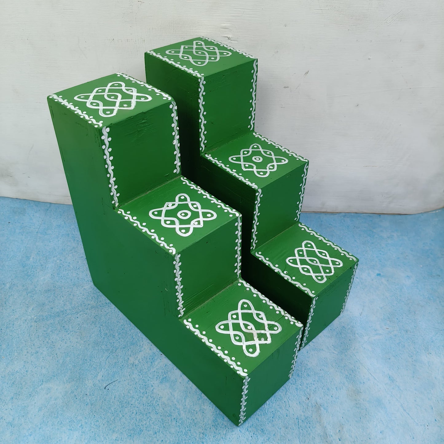 3 Step Diya Stand - Vilakku Padi - DS21