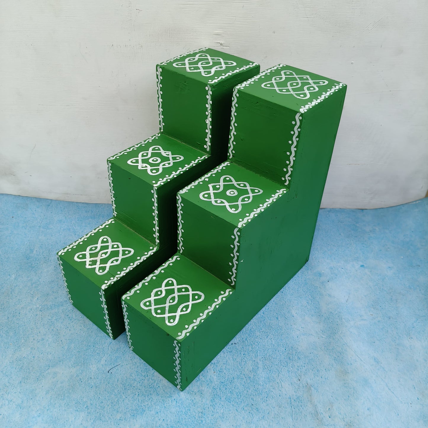 3 Step Diya Stand - Vilakku Padi - DS21