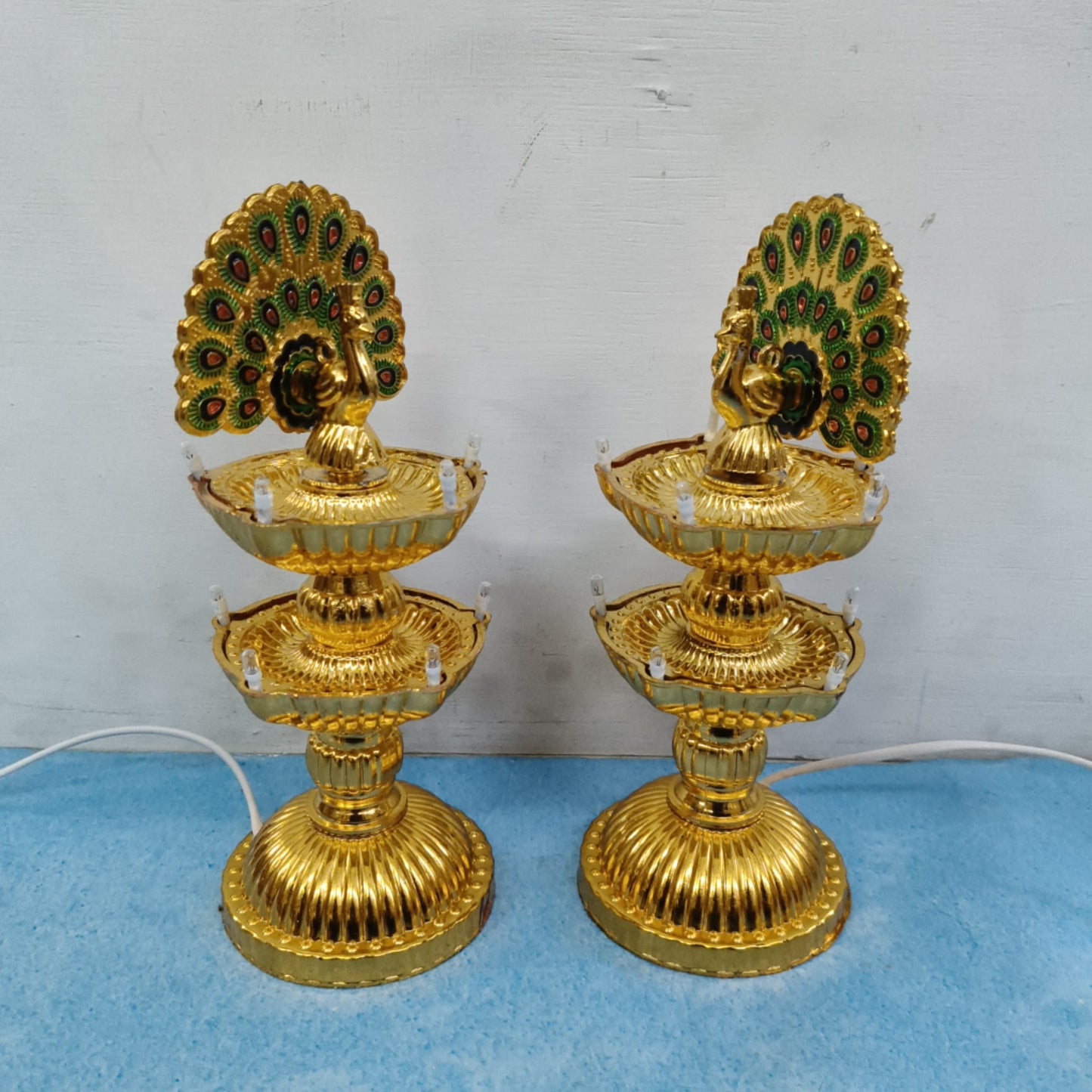 Electric Kuthu Vilakku | LED Light | Vilakku | Pair (2 pcs) - KAR03