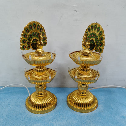 Electric Kuthu Vilakku | LED Light | Vilakku | Pair (2 pcs) - KAR03