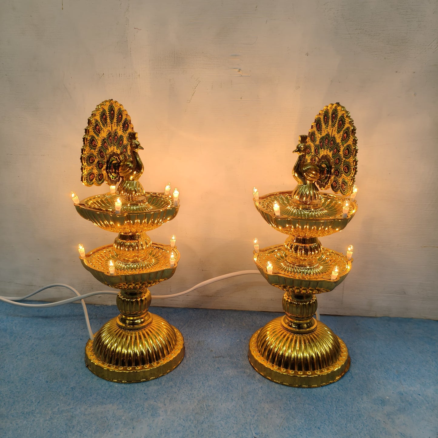Electric Kuthu Vilakku | LED Light | Vilakku | Pair (2 pcs) - KAR03