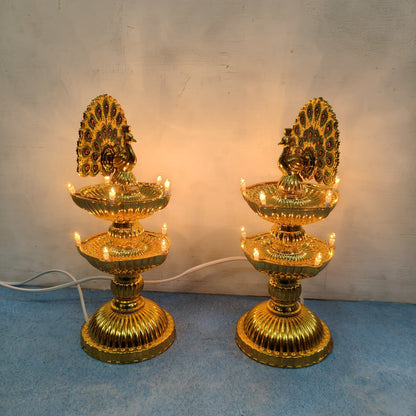 Electric Kuthu Vilakku | LED Light | Vilakku | Pair (2 pcs) - KAR03