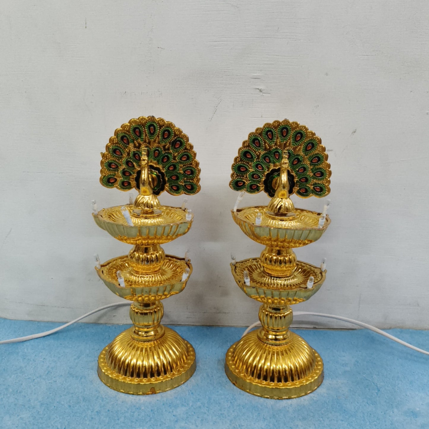 Electric Kuthu Vilakku | LED Light | Vilakku | Pair (2 pcs) - KAR03
