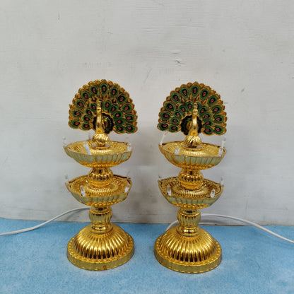 Electric Kuthu Vilakku | LED Light | Vilakku | Pair (2 pcs) - KAR03