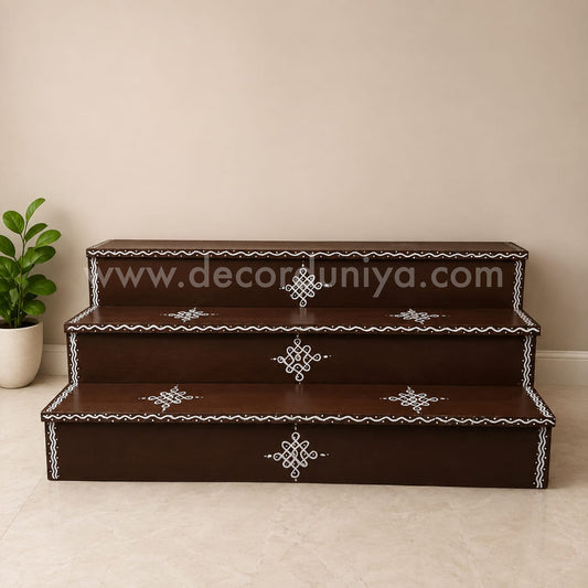 3 Step - Golu Padi - Vigraham Stand | 24 inches Width | Golu Padi - VS31