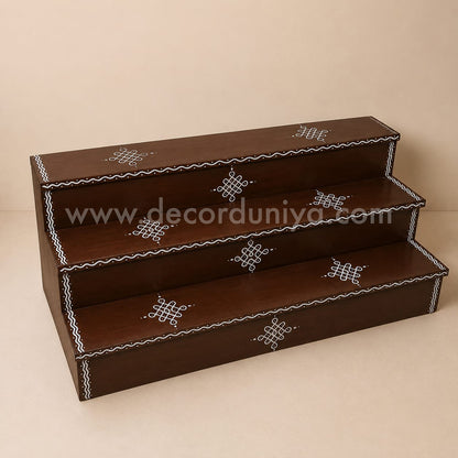 3 Step - Golu Padi - Vigraham Stand | 24 inches Width | Golu Padi - VS31