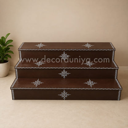 3 Step - Golu Padi - Vigraham Stand | 24 inches Width | Golu Padi - VS31