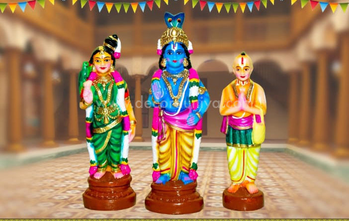 Vaaranam Aayiram Set – Andal Thirukalyanam Complete 12-Scene Clay Golu Doll Set | Decor Duniya Golu Doll | Navaratri Golu Dolls - TKV1