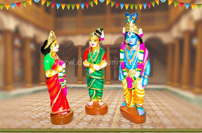 Vaaranam Aayiram Set – Andal Thirukalyanam Complete 12-Scene Clay Golu Doll Set | Decor Duniya Golu Doll | Navaratri Golu Dolls - TKV1