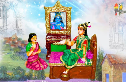 Vaaranam Aayiram Set – Andal Thirukalyanam Complete 12-Scene Clay Golu Doll Set | Decor Duniya Golu Doll | Navaratri Golu Dolls - TKV1