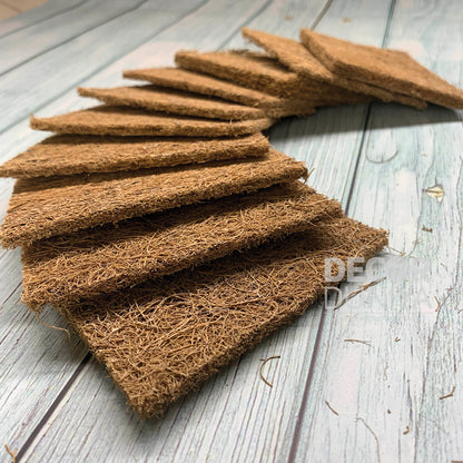 Natural Coconut Coir Dishwashing Scrub Pads (Pack of 10 Pcs) | Eco-Friendly - CS48-C