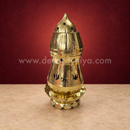 Brass Camphor Diya Diffuser | Height 8 inches- RB105